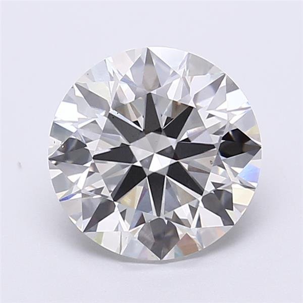 2.55ct F VS2 Rare Carat Ideal Cut Round Lab Grown Diamond