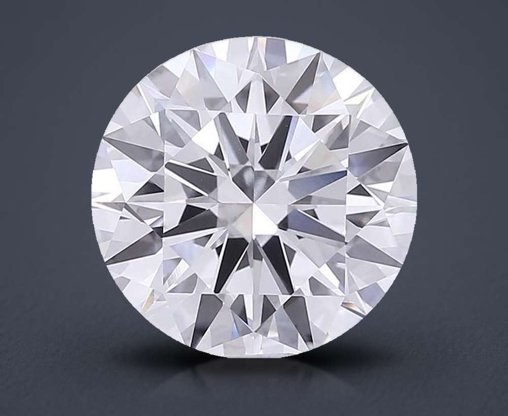 6.38 Carat Round Lab Diamond