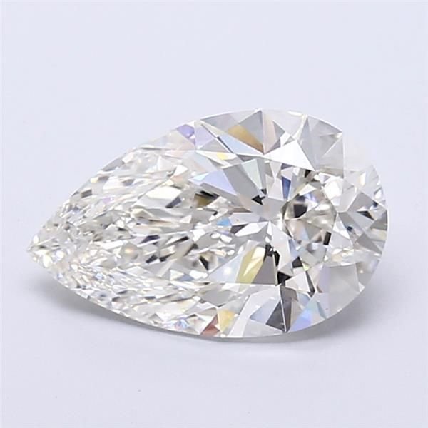 4.07ct H VVS2 Rare Carat Ideal Cut Pear Lab Grown Diamond