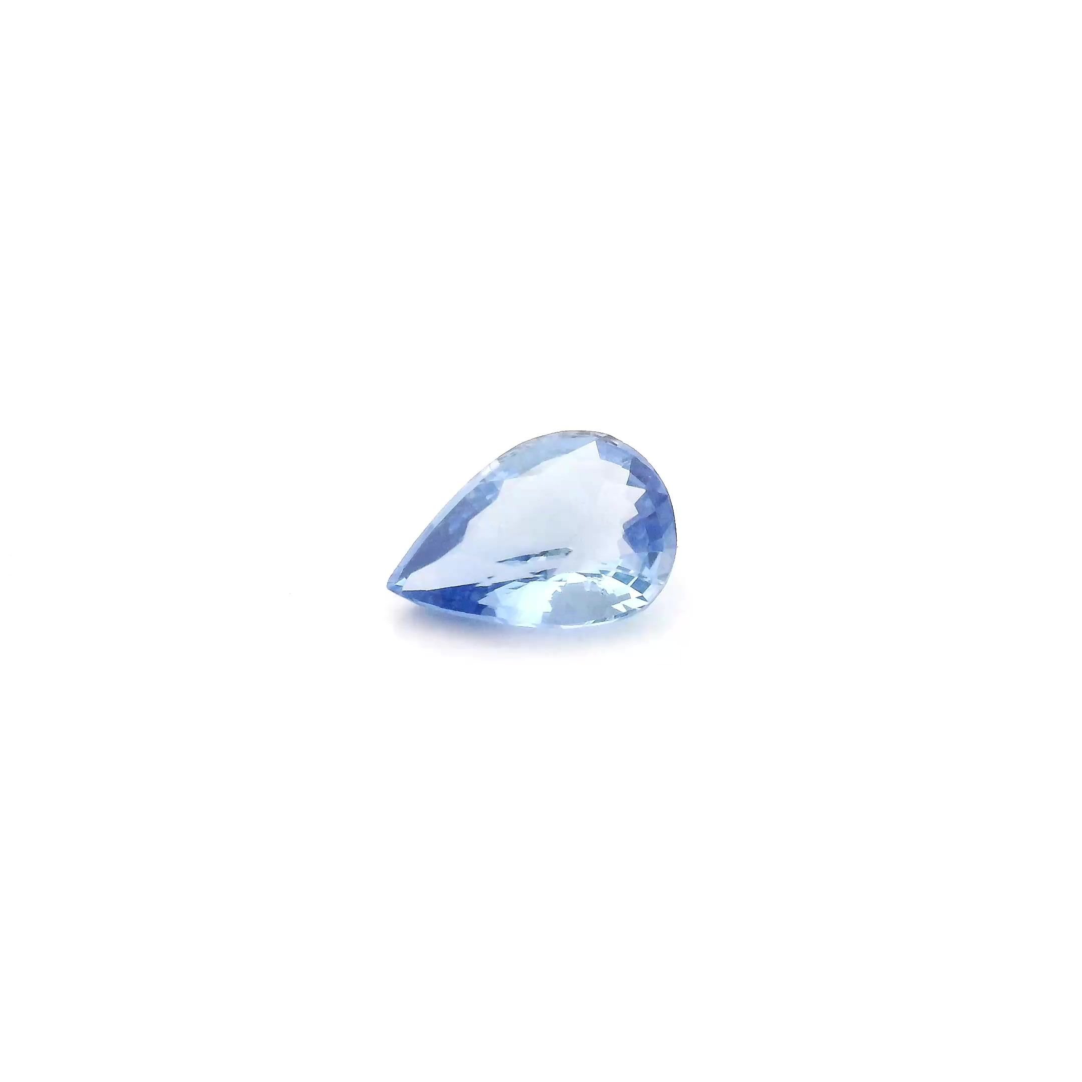 0.67 Carat Blue Pear Sapphire