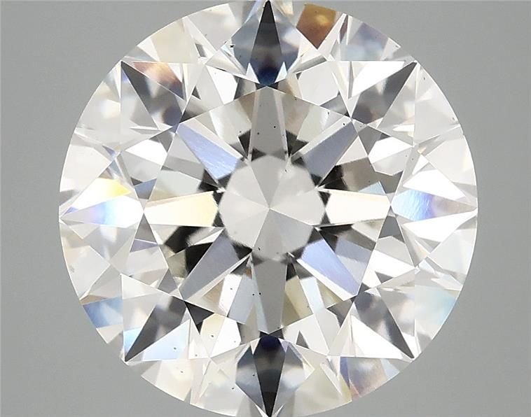 6.13ct H VS2 Excellent Cut Round Lab Grown Diamond