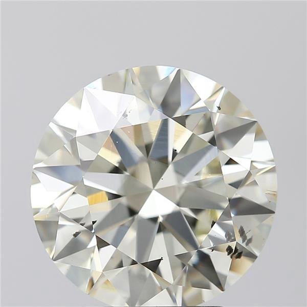 2.89ct K SI1 Rare Carat Ideal Cut Round Diamond