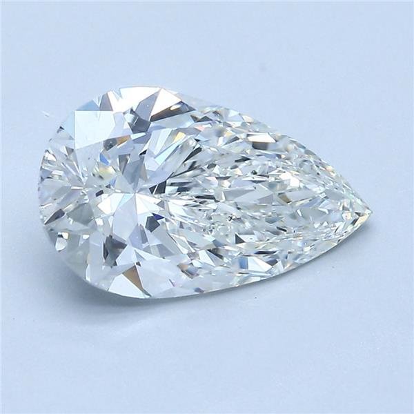 2.26ct H VS2 Rare Carat Ideal Cut Pear Diamond