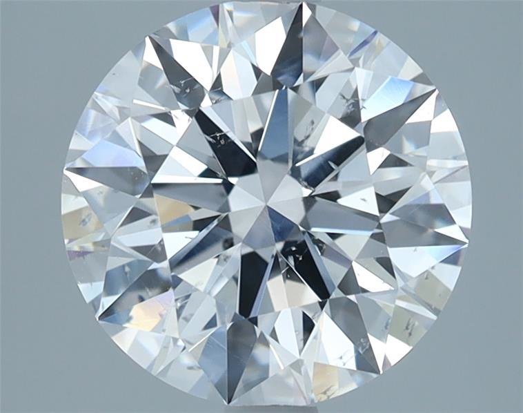 3.01ct D SI2 Rare Carat Ideal Cut Round Diamond