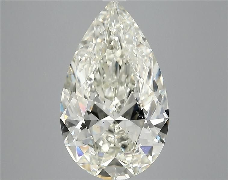 4.04ct K SI1 Rare Carat Ideal Cut Pear Diamond