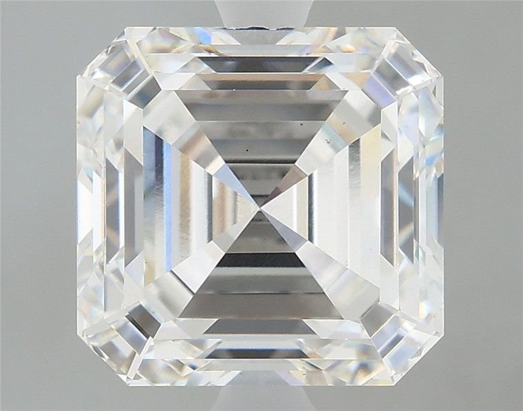 3.76ct F VS1 Rare Carat Ideal Cut Asscher Lab Grown Diamond