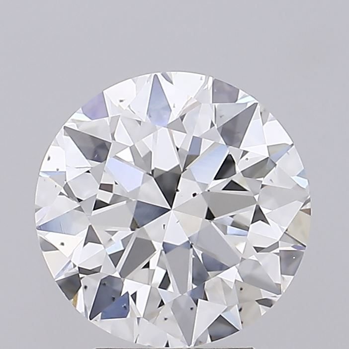 4.01ct F SI1 Rare Carat Ideal Cut Round Diamond