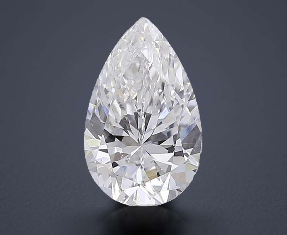 0.53 Carat Pear Lab Diamond