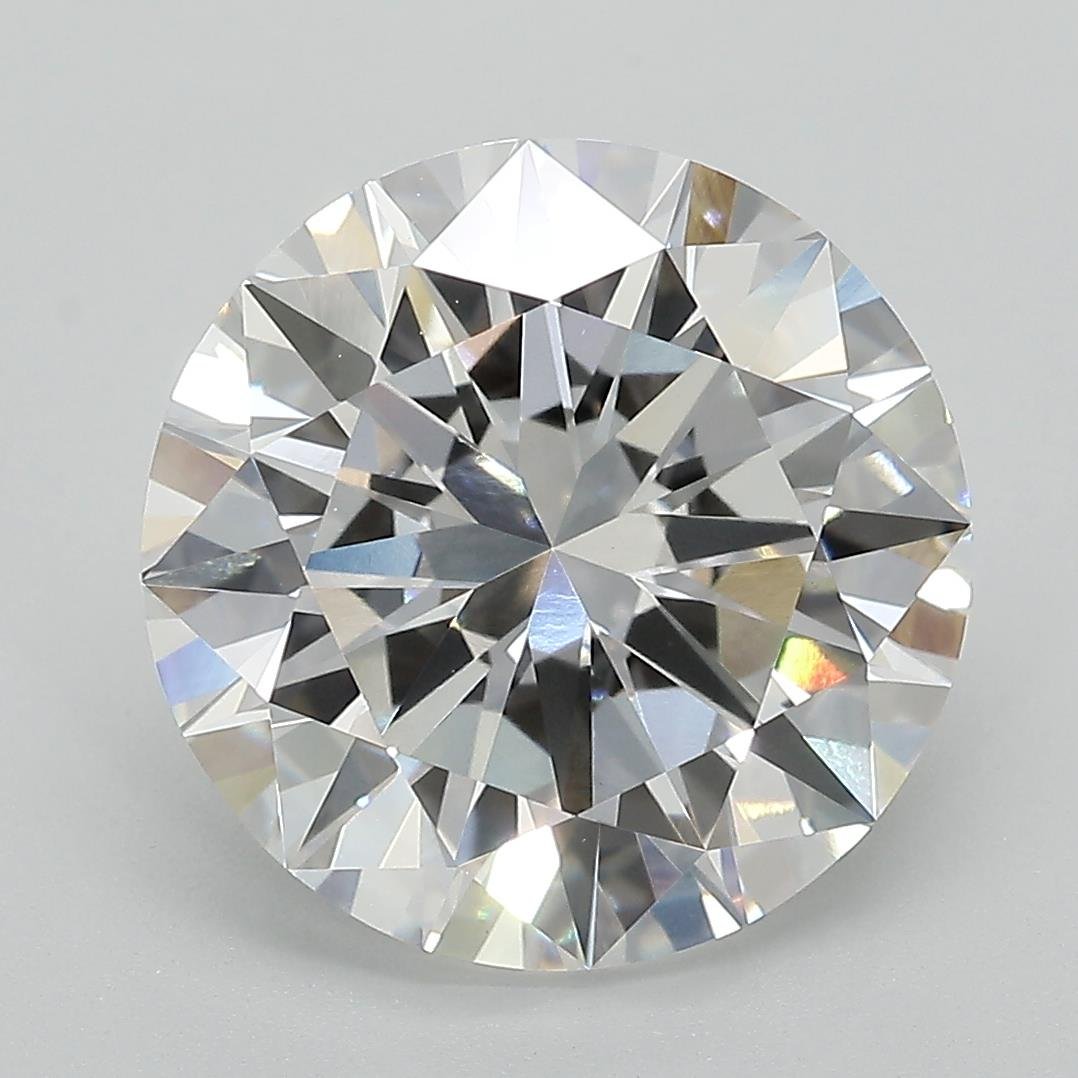 6.03ct E VVS2 Excellent Cut Round Lab Grown Diamond