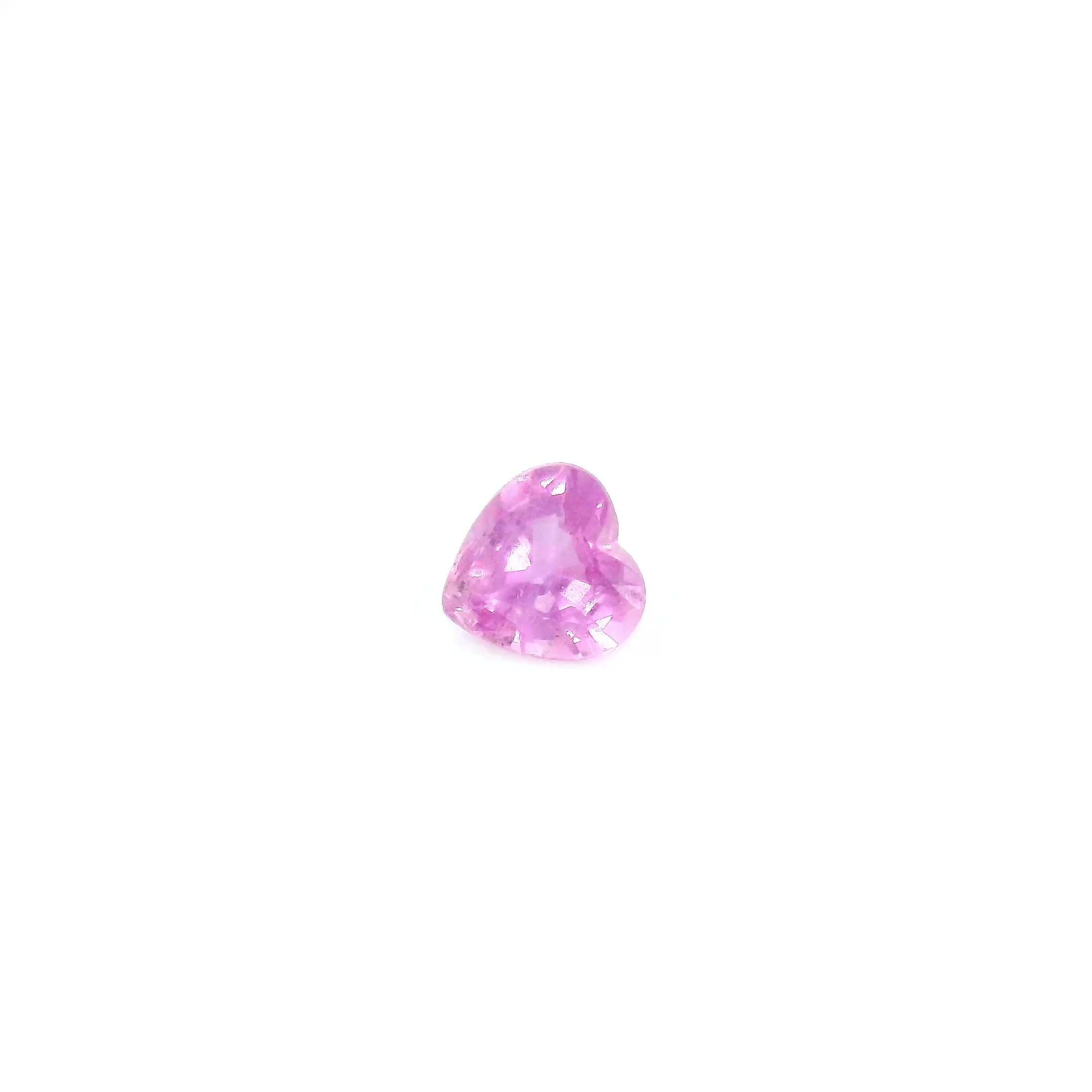 0.44 Carat Pink Heart Sapphire