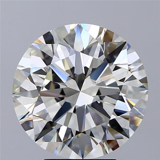 5.01ct J VVS1 Rare Carat Ideal Cut Round Diamond