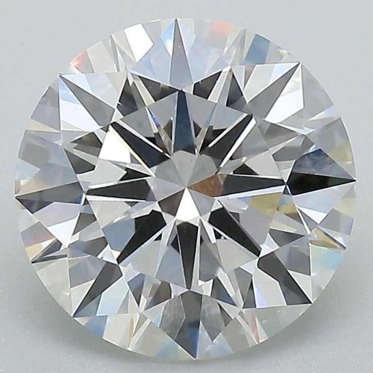 3.09ct F VVS2 Rare Carat Ideal Cut Round Lab Grown Diamond