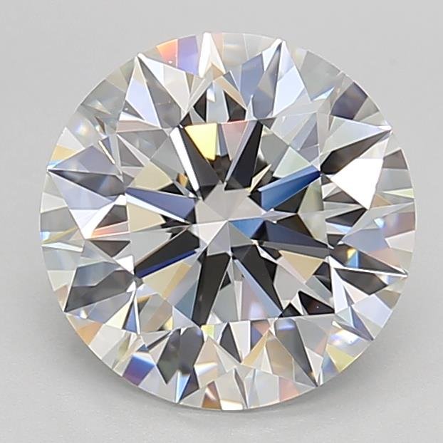 3.18ct F VVS2 Rare Carat Ideal Cut Round Lab Grown Diamond