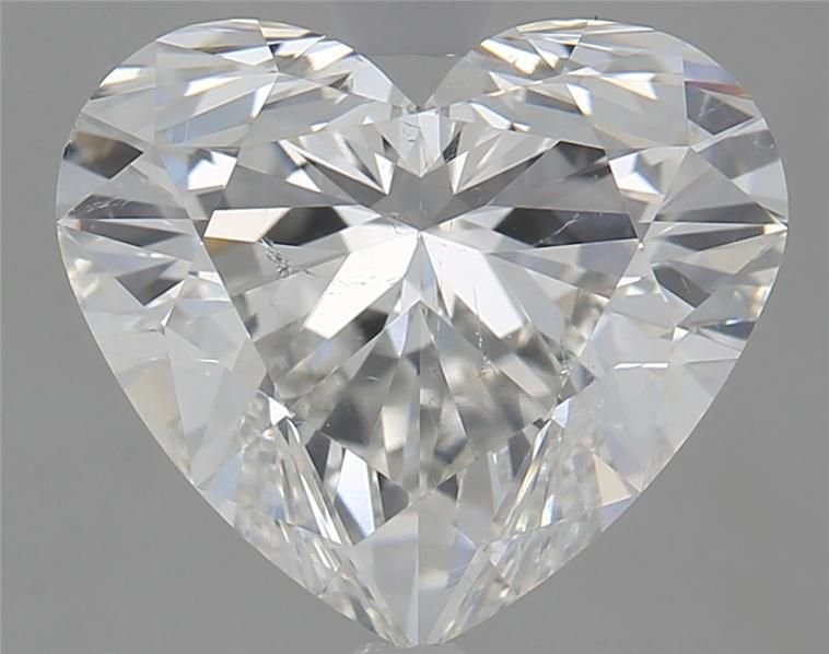 3.08ct H SI1 Rare Carat Ideal Cut Heart Diamond