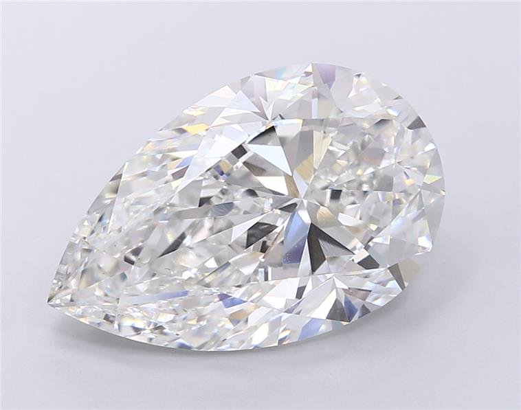 10.63ct F VS1 Rare Carat Ideal Cut Pear Lab Grown Diamond