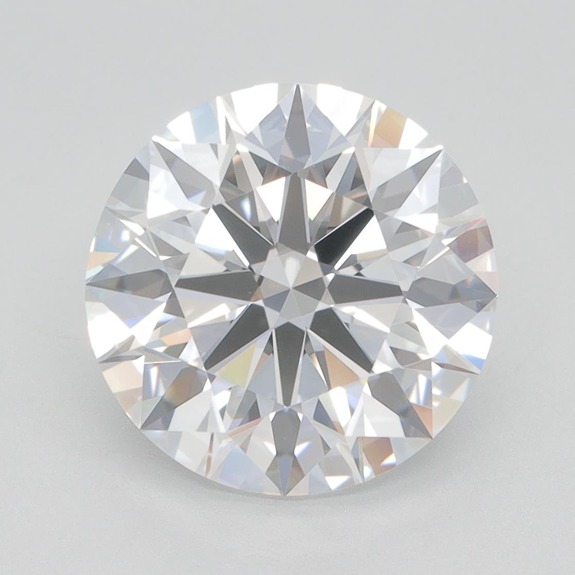 4.45ct F VVS1 Rare Carat Ideal Cut Round Lab Grown Diamond