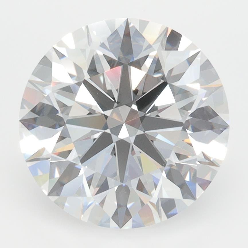 3.74ct D VVS2 Rare Carat Ideal Cut Round Lab Grown Diamond