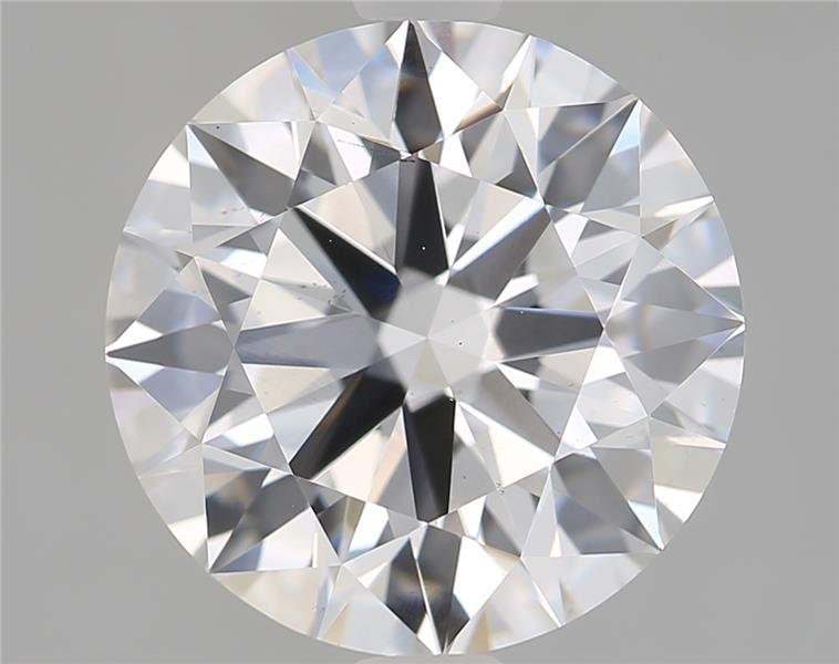 3.14ct D VS2 Rare Carat Ideal Cut Round Lab Grown Diamond