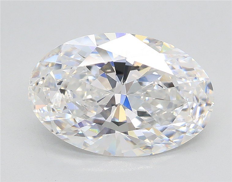 3.02ct D VVS2 Rare Carat Ideal Cut Oval Lab Grown Diamond
