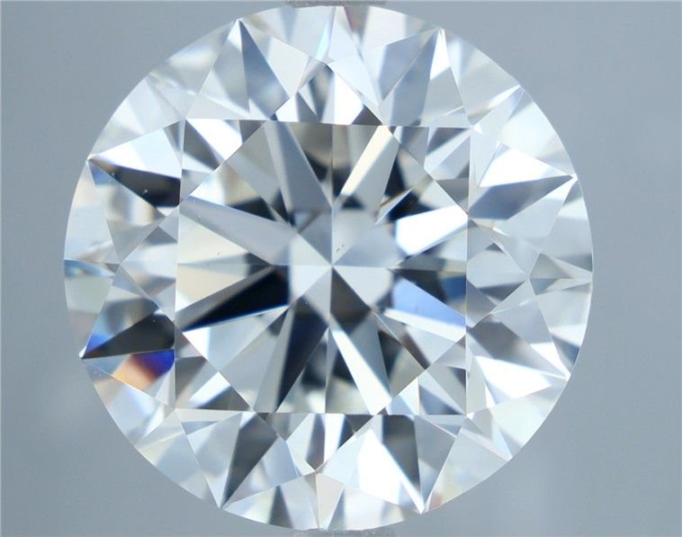 4.47ct I VS2 Rare Carat Ideal Cut Round Diamond