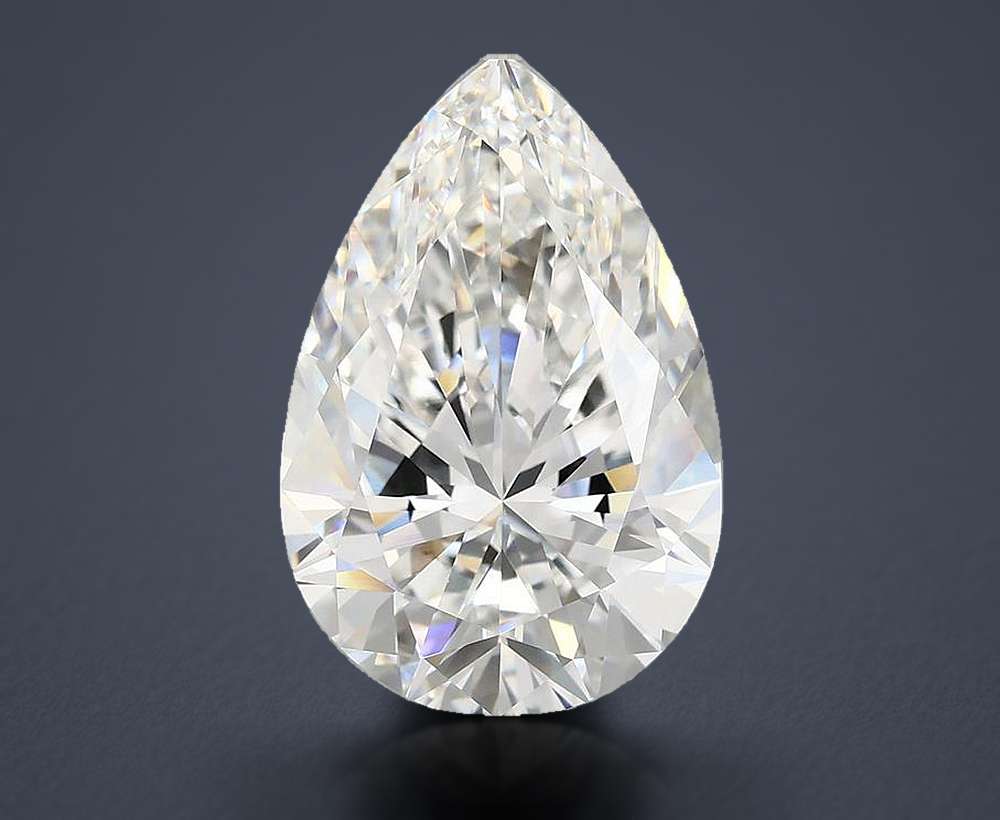 6.02 Carat Pear Lab Diamond