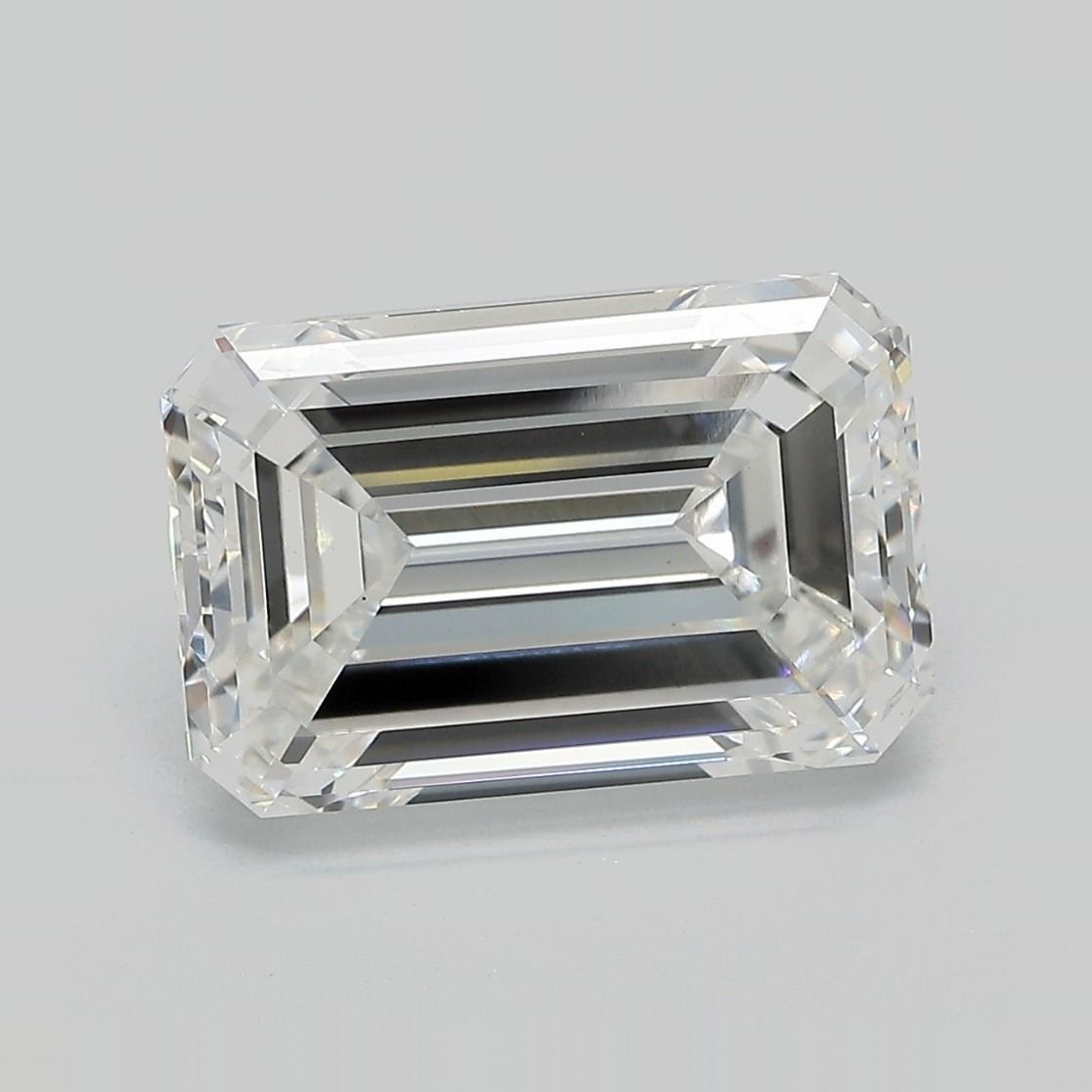 6.06ct F VS1 Very Good Cut Emerald Lab Grown Diamond