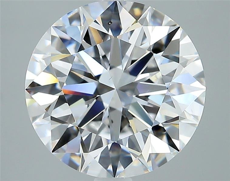 4.21ct D SI1 Rare Carat Ideal Cut Round Diamond