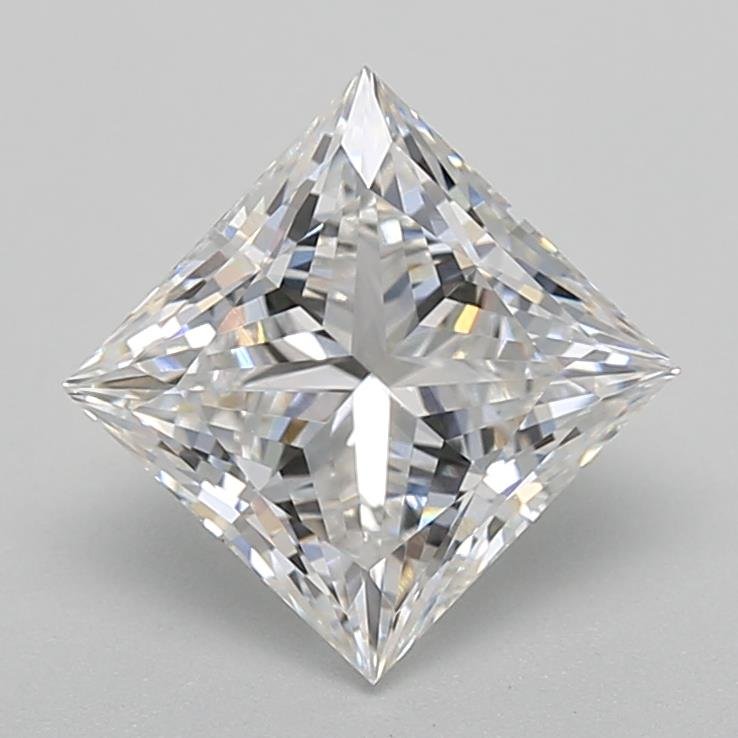 1.51ct E VVS2 Rare Carat Ideal Cut Princess Lab Grown Diamond