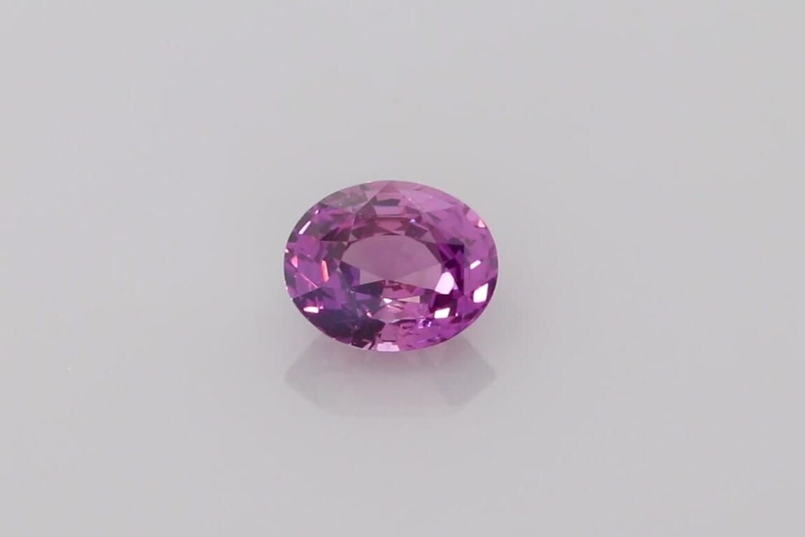 1.70 Carat Vivid Purple Oval Sapphire