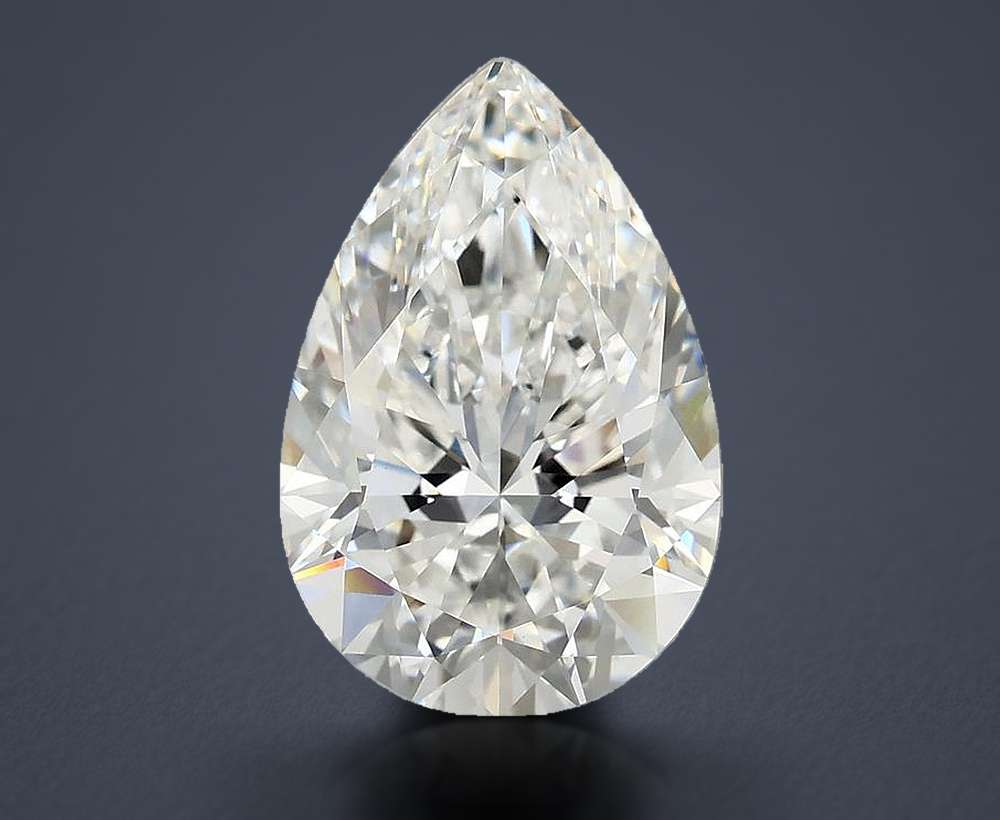 5.00 Carat Pear Lab Diamond