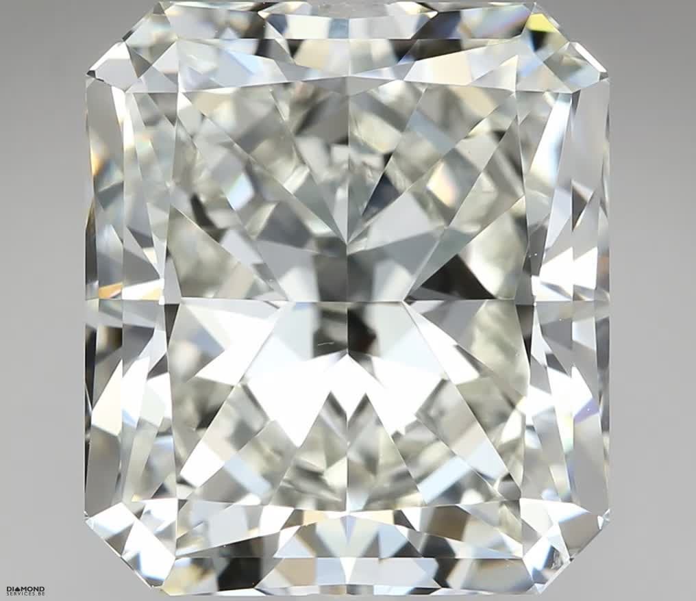 5.53ct J VS2 Rare Carat Ideal Cut Radiant Diamond