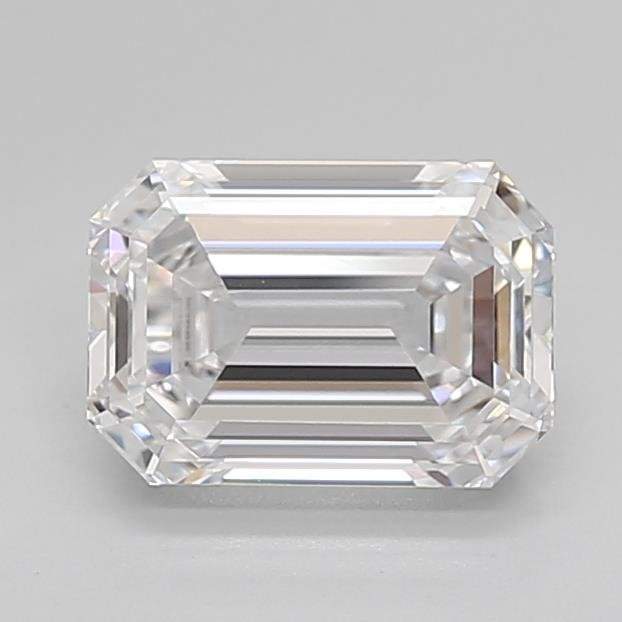 1.51ct D VVS2 Rare Carat Ideal Cut Emerald Lab Grown Diamond