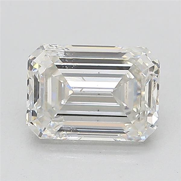 1.51ct G SI1 Rare Carat Ideal Cut Emerald Lab Grown Diamond