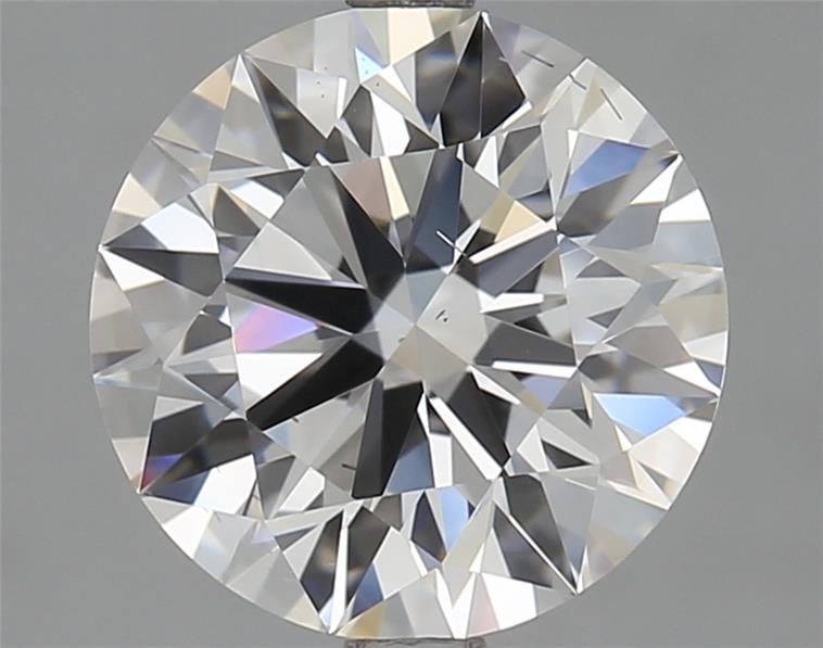 2.61ct D SI1 Rare Carat Ideal Cut Round Lab Grown Diamond