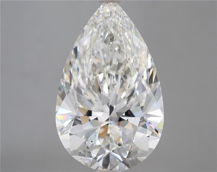 5.37ct H VS2 Rare Carat Ideal Cut Pear Lab Grown Diamond