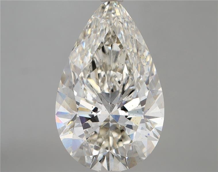 5.57ct H SI1 Rare Carat Ideal Cut Pear Lab Grown Diamond