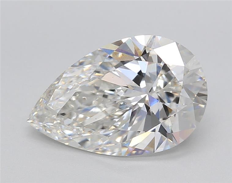 3.01ct F VS1 Rare Carat Ideal Cut Pear Lab Grown Diamond