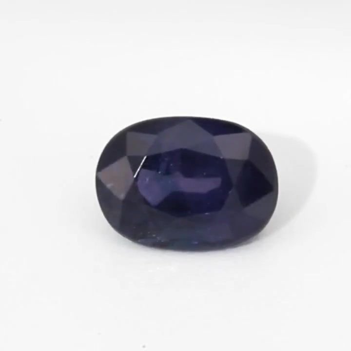 2.02 Carat Purple Cushion Sapphire