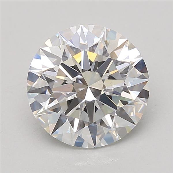 3.01ct F VS2 Rare Carat Ideal Cut Round Lab Grown Diamond