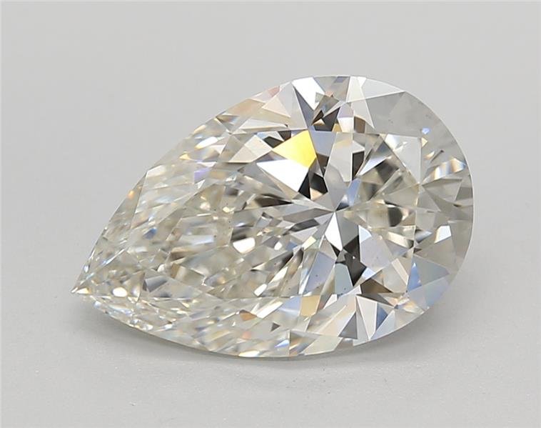 3.26ct H VS1 Excellent Cut Pear Lab Grown Diamond