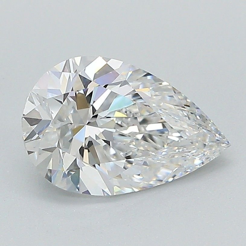 1.53ct E VVS2 Rare Carat Ideal Cut Pear Lab Grown Diamond