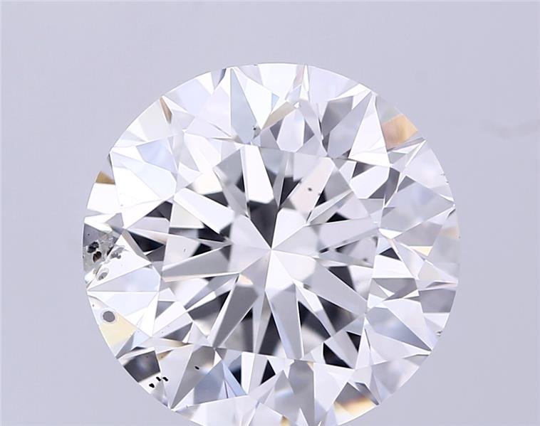 5.11ct F SI2 Excellent Cut Round Lab Grown Diamond