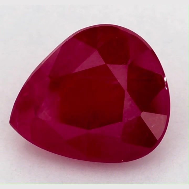 2.44 Carat Red Pear Ruby