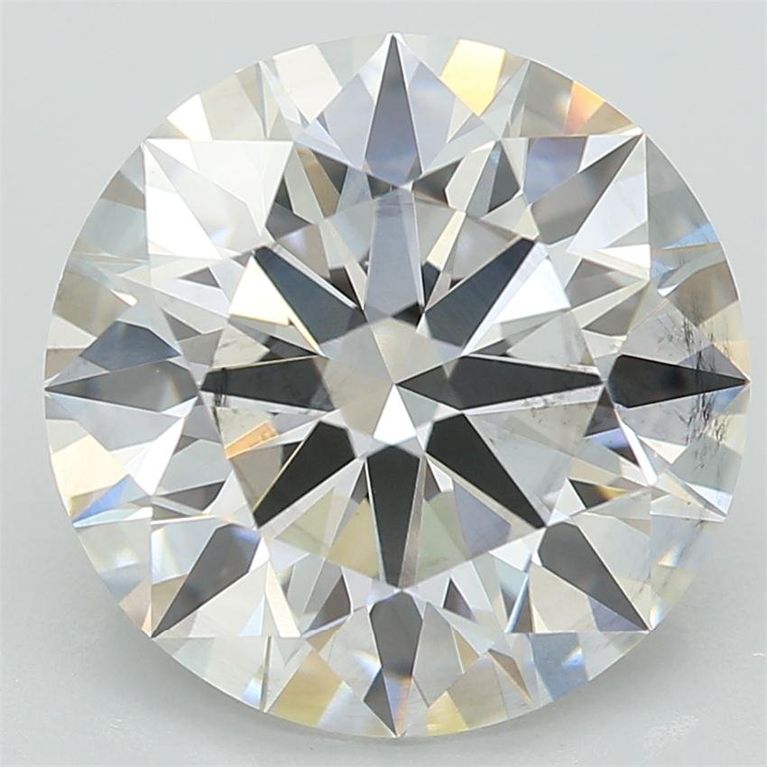 3.22ct F SI1 Rare Carat Ideal Cut Round Lab Grown Diamond