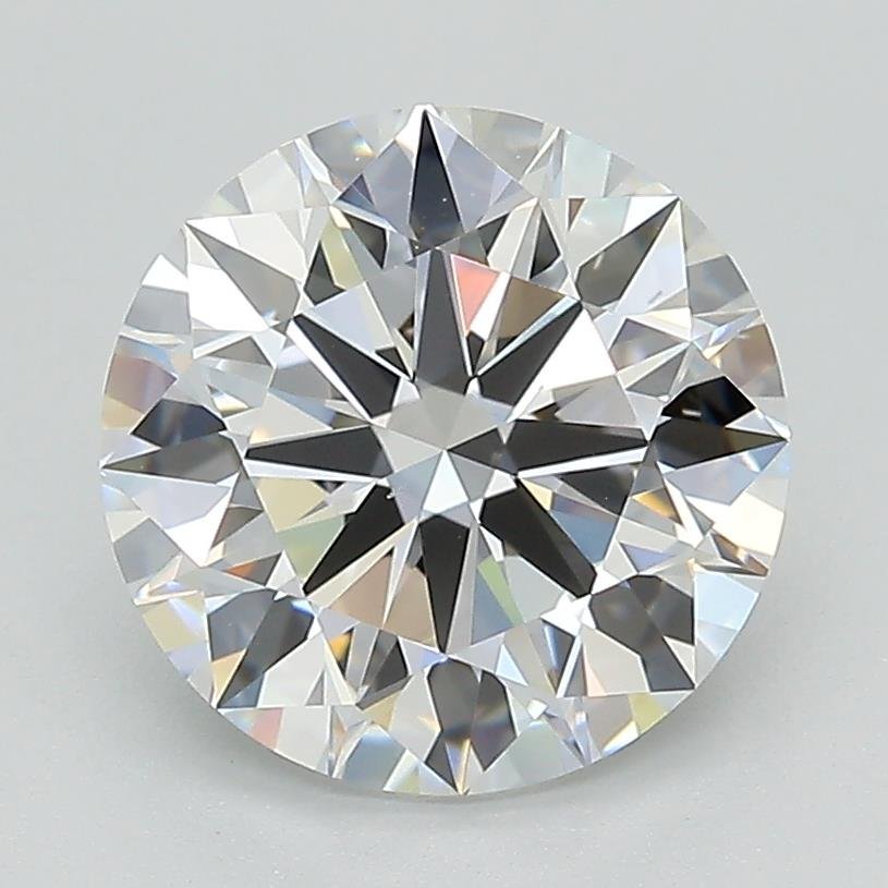 2.72ct D VS2 Rare Carat Ideal Cut Round Lab Grown Diamond