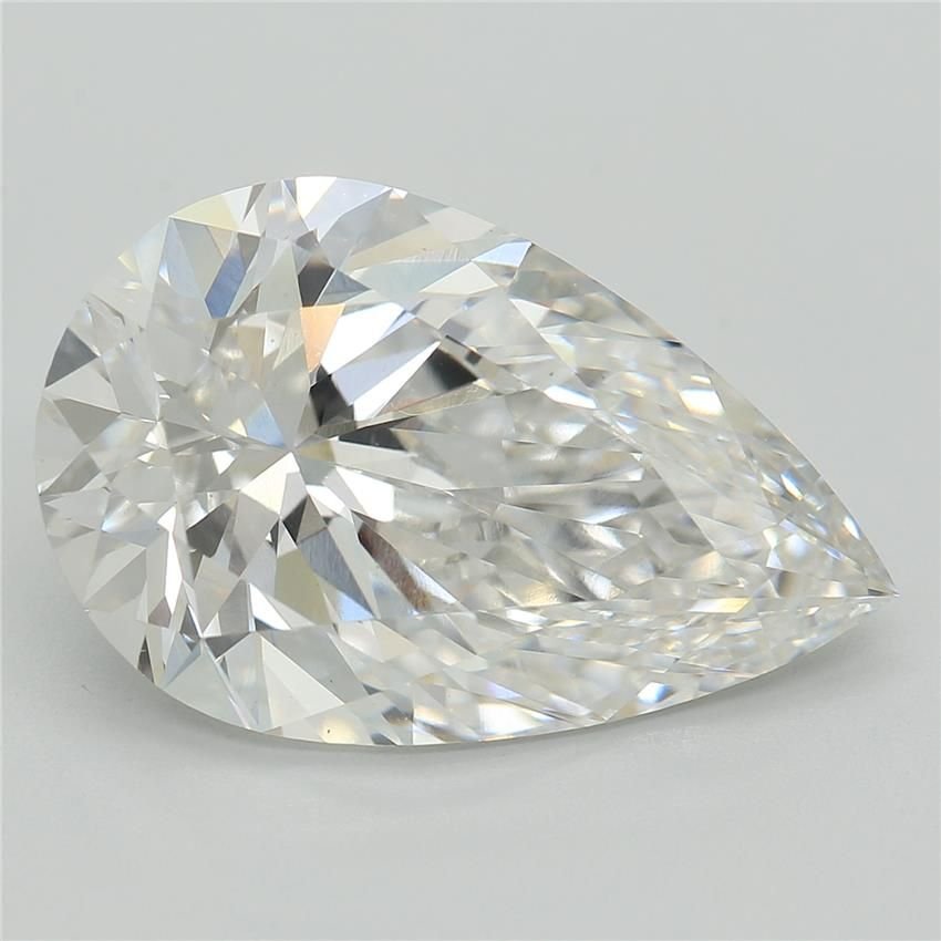 5.30ct E VS1 Rare Carat Ideal Cut Pear Lab Grown Diamond