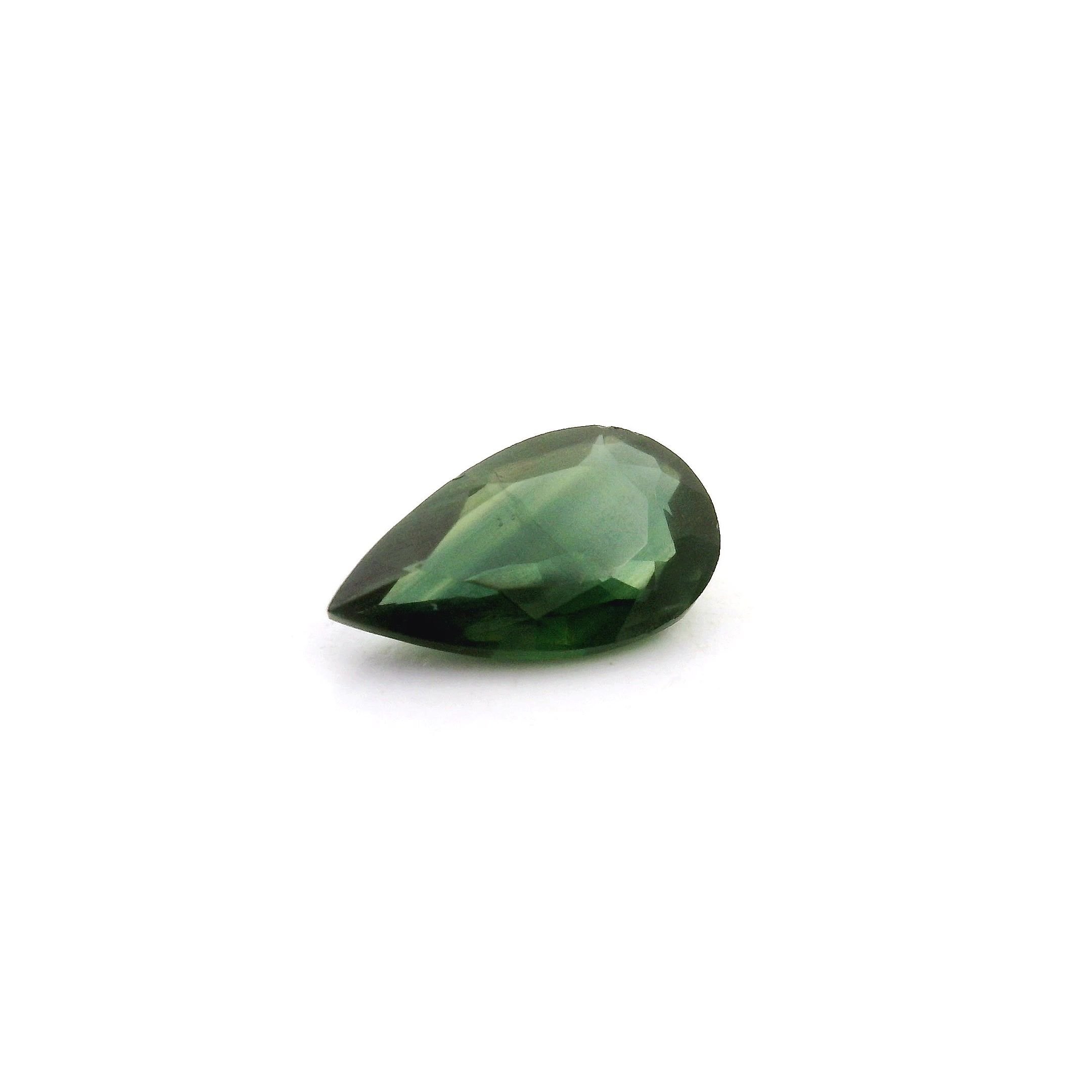 0.93 Carat Green Pear Sapphire
