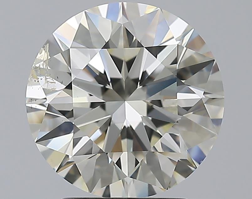 2.52ct K SI2 Rare Carat Ideal Cut Round Diamond