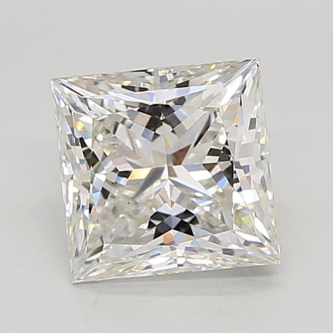 3.02ct F VS1 Rare Carat Ideal Cut Princess Lab Grown Diamond