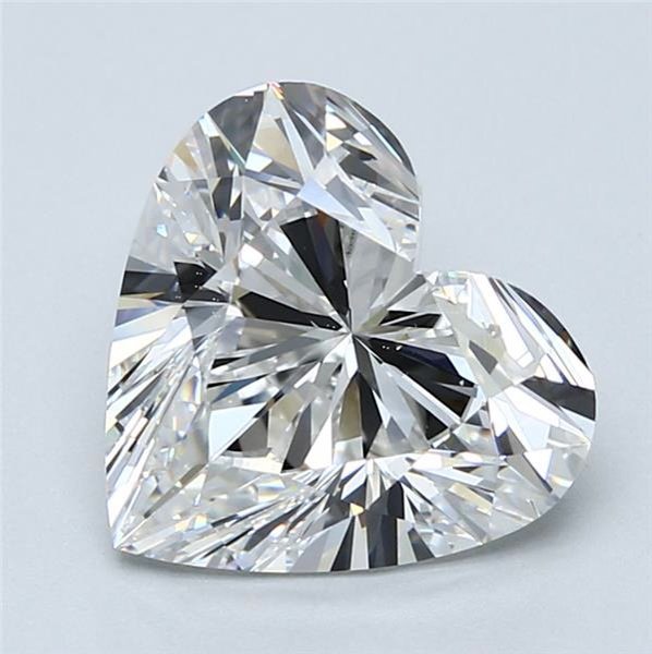 4.00ct G VS2 Rare Carat Ideal Cut Heart Diamond